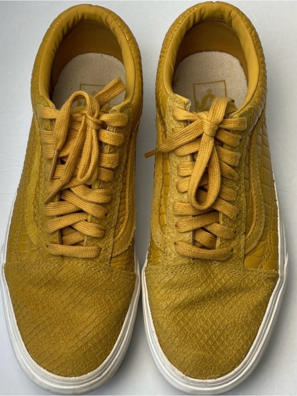 Vans Old Skool Platform in Emboss/Honey Gold